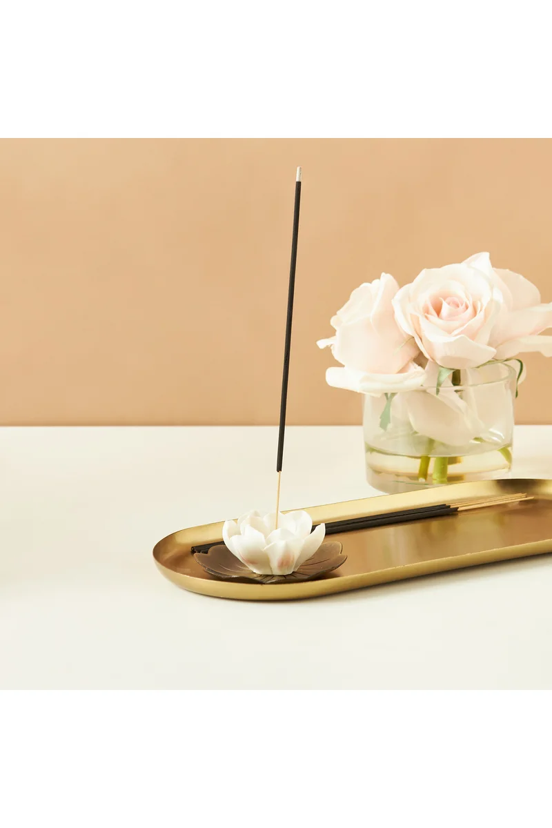 LIFESTYLE Decorative Lotus Flower Incense Holder